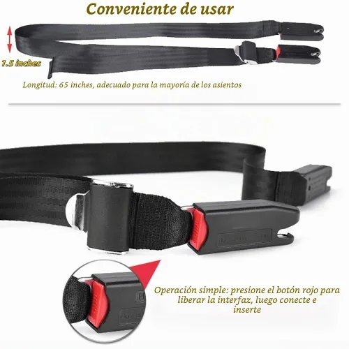 Vista 2 de Almohadillas de correa compatibles con 1 pieza universal ISOFIX Kids Seat Car Fixing Straps Covers with Latch Interface Accesorio Cover Set (negro)
