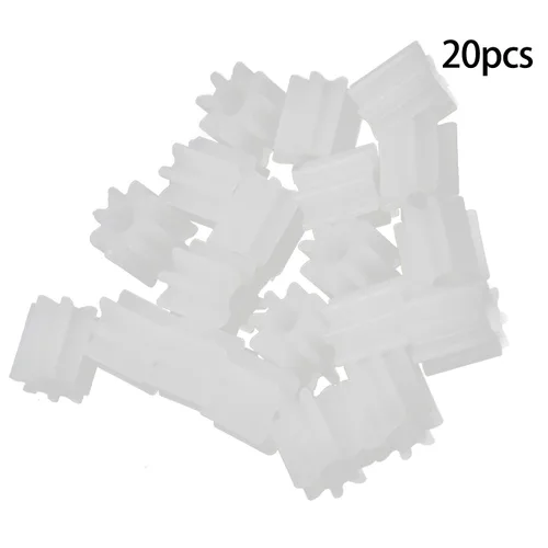 Vista 3 de Othmro 20 piezas de engranajes de plástico 8 dientes modelo 082A engranaje de reducción engranajes de gusano de plástico para RC coche robot motor