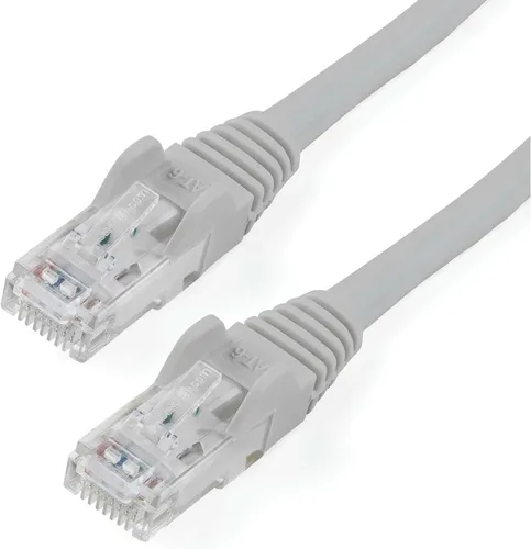 Vista 32 de StarTech Cable Ethernet CAT6 de 6 pulgadas – Cable Ethernet CAT 6 Gigabit amarillo -650 MHz 100 W PoE RJ45 UTP Network/Patch Cord Snagless w/Strain