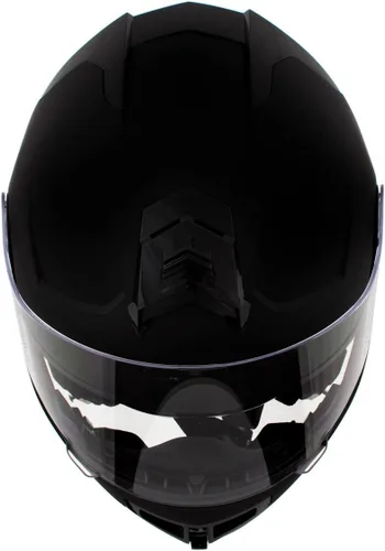 Vista 7 de Milwaukee Helmets H7005 Flat Black MayDay Modular Casco de motocicleta inalámbrico de cara completa - Stream Music-Llamadas telefónicas
