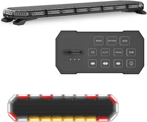 Vista 13 de SpeedTech Lights K-Force Elite 47 Barra de luz LED de tamaño completo – 132 LEDs, 396W Luz de advertencia de emergencia de montaje en techo