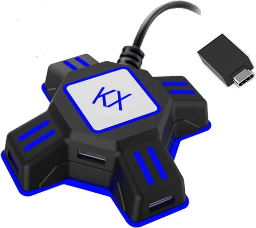 Vista 6 de JZW-Shop Convertidor de teclado y mouse para PS4N-SwitchPS3Xbox One convertidor adaptador de teclado USB para mouse