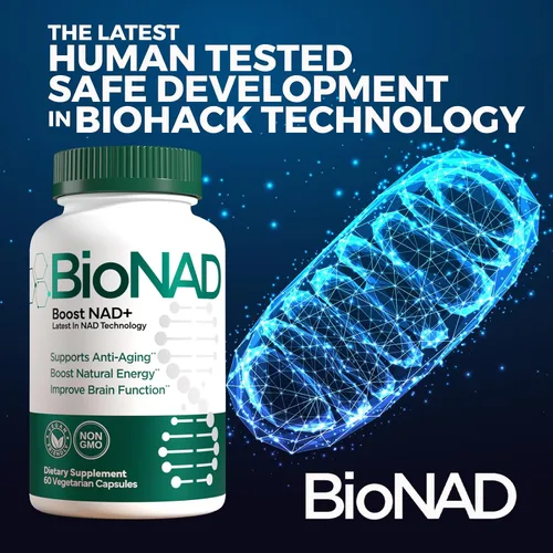 Vista 7 de BioNAD NAD+ - Potenciador de energía natural - Aumenta el NAD+ y apoya la salud general - Antienvejecimiento - Combate el envejecimiento inducido