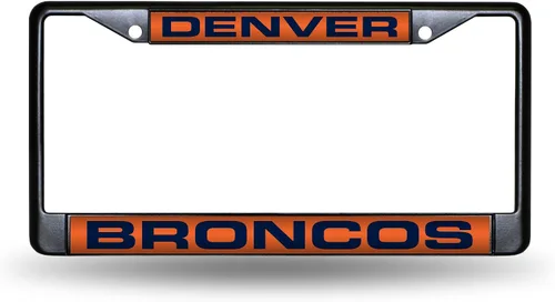 Vista 20 de Rico Industries NFL Unisex-Adult NFL Laser Cut Inlaid Standard Chrome License Plate Frame