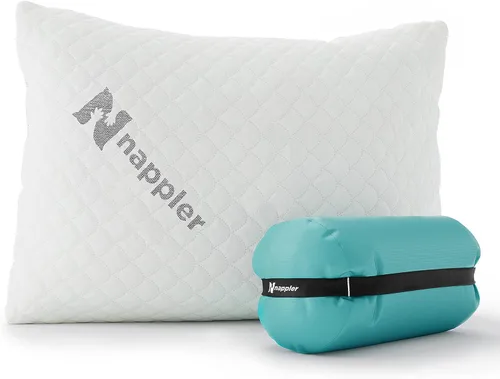 Vista 16 de Nappler - Almohada refrescante para durmientes calientes - Juego premium de 2 almohadas de cama tamaño estándar - Espuma viscoelástica triturada