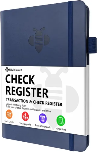 Vista 11 de Registro de Cheques – Registros de Cheques Elegantes para Chequera Personal con Registros de Cheques y Transacciones, Registro de Chequera de Tapa