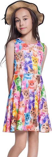 Vista 2 de Girls&Doll - Vestidos sin mangas unicornio ropa para muñecas de 18 pulgadas