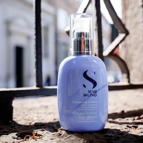 Vista 9 de Alfaparf Milano Semi di Lino - Crema espesante de densidad para cabello fino, protección térmica, construye el cuerpo, rellena el cabello, producto