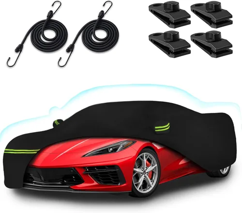 Vista 12 de Cubiertas de coche para Mini Cooper/Cooper S/Hardtop/Convertible 2 puertas 2002-2025, cubierta completa para auto Cooper impermeable 210T para todo