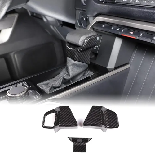 Vista 14 de Aunginsy Cubierta de freno de mano para palanca de cambios de automóvil, compatible con Toyota Tundra 2022+, Sequoia 2023+ y Tacoma 2024+, perilla