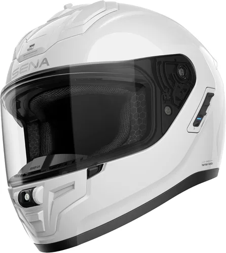 Vista 7 de Casco inteligente integral para motocicleta Sena Phantom y ANC con comunicaciones integradas, iluminación LED y sonido de segunda