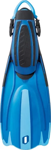 Vista 3 de Cressi Aletas cortas ajustables para adultos - Snorkel versátil tacón abierto para usar también descalzo - Maui: Hecho en Italia