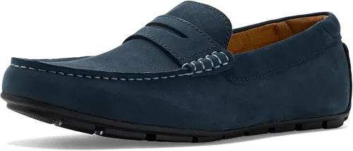 Vista 8 de Florsheim Motor Smooth Moc Toe Penny Driver - Zapatos sin cordones para hombre Negro