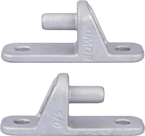 Vista 6 de Bisagra de puerta de montaje en pared, paquete de 2 bisagras de poste de madera, poste de valla de enlace de cadena, pasador de bisagra de 5/8