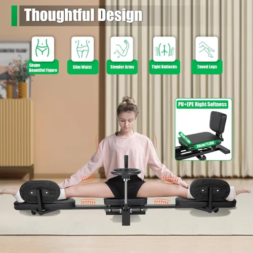 Vista 4 de Máquina estiradora de piernas, estiramiento de entrenamiento de piernas divididas, 200 grados pro máquina de estiramiento de piernas