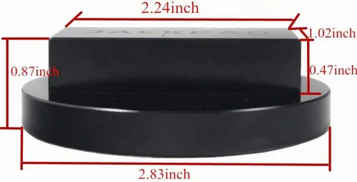 Vista 2 de Adaptador de almohadilla de repuesto negro anodizado para B-M-W 135 335 535 E82 E88 E46 E90 E91 E92 E93 E38 E39 E60 E61 E63 E64 E65 E66 E70 E71 E89