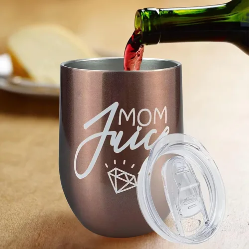 Vista 6 de Tapas de repuesto para vaso de vino de 12 onzas, diámetro interior de 2.8 x 2.8 pulgadas, paquete de 2 fundas deslizantes de silicona a prueba