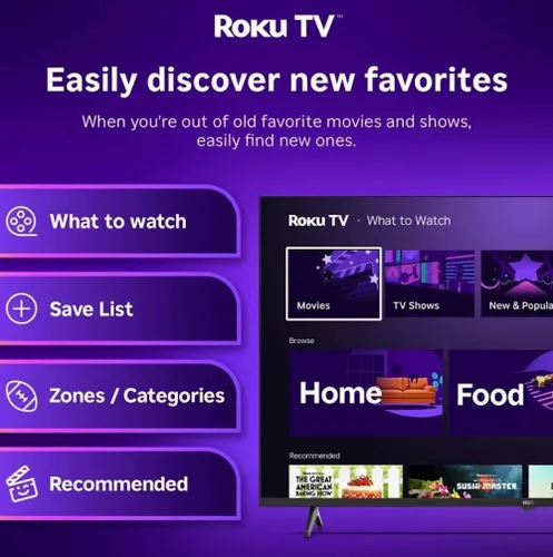 Vista 8 de Roku Hiro H24C2C4 - Televisor LED inteligente de pantalla plana HD de 24 pulgadas y 720p con audio Dolby para transmisión, con Wi-Fi, Bluetooth