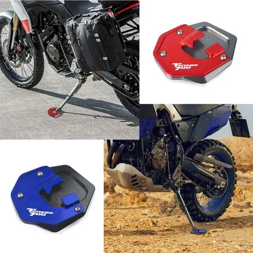 Vista 3 de Soporte lateral de motocicleta compatible con Tenere 700 XTZ 700 T7 2019-2023 Negro XTZ690 Tenere 2019-2021 Tenere 700 Rally 2020-2023 Tenere 700