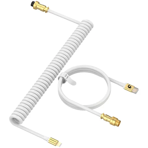 Vista 15 de LexonElec Cable de teclado para juegos, cable de teclado mecánico de conexión estable de doble manga USB tipo C, 6.6 ft (0.66 pies) con volante