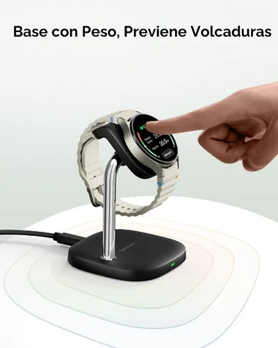 Vista 5 de Base de carga SwanScout para Samsung Galaxy Watch 8/8 Classic/Ultra (2025)/7/Ultra/FE/6/6 Classic/5/5 Pro/4/3/Active 2/Active, SwanScout 505S