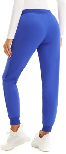 Vista 18 de MOUEEY Pantalones deportivos súper cálidos con forro de sherpa para mujer, pantalones deportivos de forro polar con bolsillos con cremallera