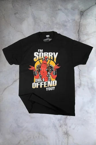 Vista 4 de Marvel Deadpool Sorry Did I Offend Graphic Camiseta para adultos