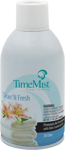 Vista 2 de TimeMist Recambios de ambientador medido de alta calidad, limpio y fresco, 7.1 onzas (caja de 12) - 1042771 - Dura hasta 30 días y neutraliza