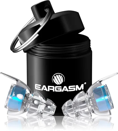 Vista 15 de Eargasm Tapones para los oídos de alta fidelidad que brillan en la oscuridad para conciertos, festivales, músicos, DJs, protección auditiva nocturna