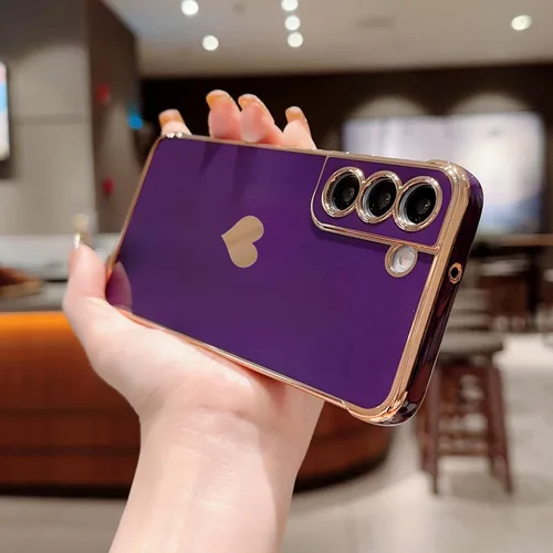 Vista 46 de phylla Funda de teléfono compatible con Samsung Galaxy A12 de 6.5 pulgadas, lindo corazón chapado en oro, elegante funda de lujo para mujer