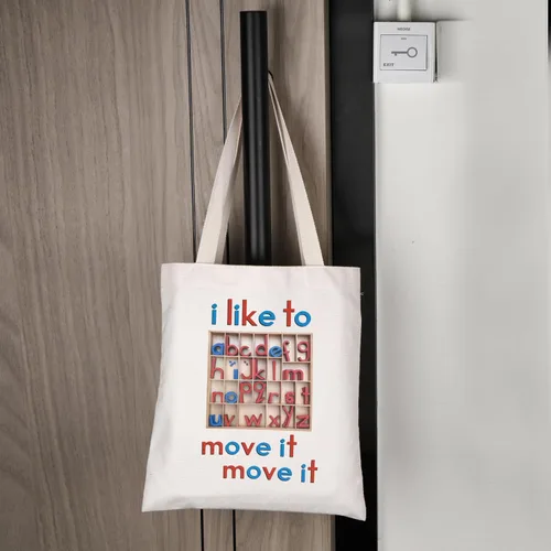 Vista 6 de Lywjyb Birdgo - Bolsa de mano con texto en inglés "I Like to Move It", regalo para mujer
