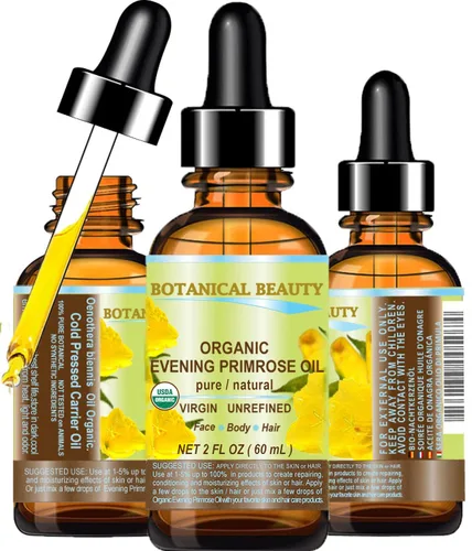 Vista 9 de Botanical Beauty ACEITE DE PRIMROSA ORGÁNICO 100% puro natural sin diluir Aceite portador prensado en frío virgen sin refinar. 0.5 Fl.oz.- 0.5 fl oz