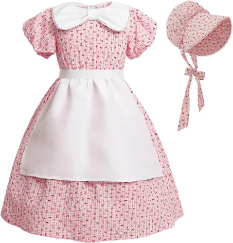 Vista 83 de Nuoqi - Vestidos de pionera para niñas, disfraz colonial
