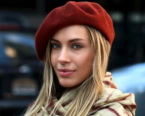 Vista 10 de Boina de lana francesa para mujer, gorra de invierno clásica de color sólido