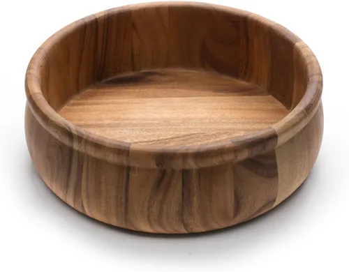 Vista 12 de Ironwood Gourmet Ensaladera de madera extra grande, madera de acacia, 12 x 12 x 7.25