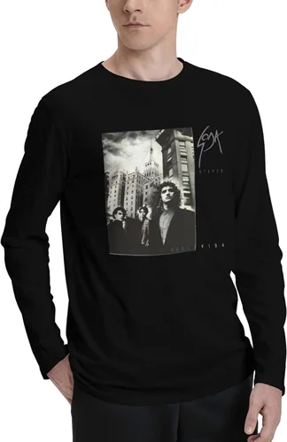 Vista 2 de Soda Stereo Doble Vida - Sudadera de manga larga para hombre, cuello redondo, estilo casual