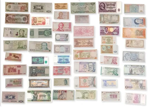 Vista 2 de IMPACTO COLECCIONABLES Colección de moneda extranjera – 50 billetes diferentes en moneda mundial – Moneda coleccionable extranjera – Colección
