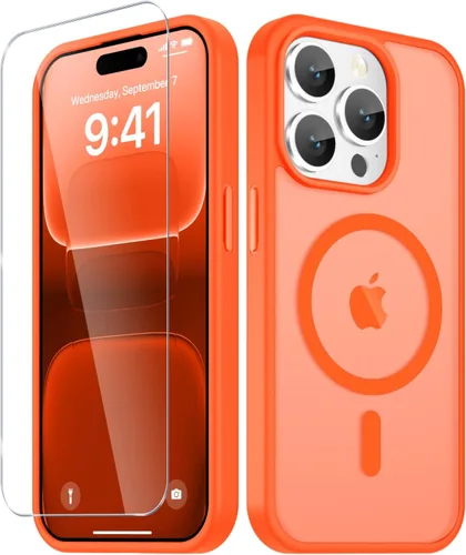 Vista 1412 de Funda para Google Pixel 10 Pro XL, cubierta magnética mate, color negro Fit for MagSafe, Screen Protector included, Shockproof Military Grade