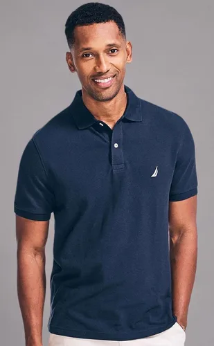 Vista 176 de Nautica playera polo clásica de mangas cortas, color sólido, para hombre