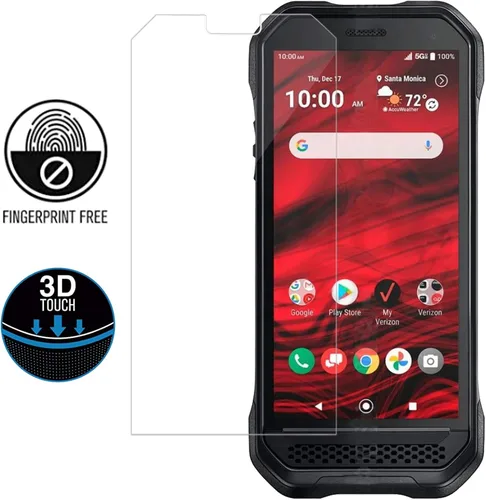 Vista 5 de Protector de pantalla compatible con Kyocera DuraForce Ultra 5G [2 unidades] DuraForce UW E7110 película de vidrio templado, dureza antiarañazos