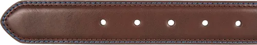 Vista 4 de Nautica Cinturón de cuero para hombre con hebilla de metal