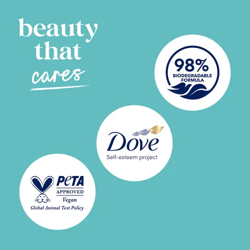 Vista 9 de Dove Champú y acondicionador para la caspa 2 en 1, alivio calmante DermaCare con piritiona zinc + gel de baño para pieles sensibles, lo mejor
