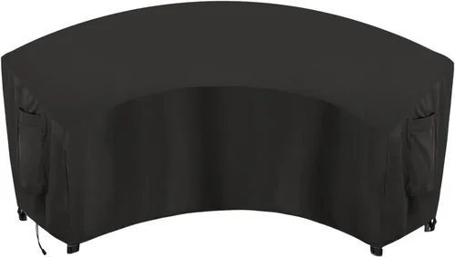 Vista 18 de OutdoorLines Funda seccional curvada impermeable para exteriores, resistente a los rayos UV, resistente al viento, para terraza, césped y patio