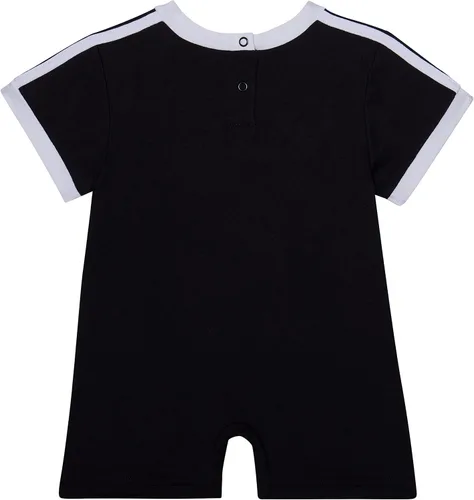 Vista 2 de adidas baby-boys Short Sleeve 3-stripe Romper
