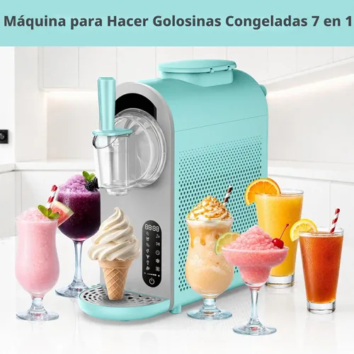 Vista 4 de Whynter Máquina de helado y granizado suave 7 en 1, 1.6 cuartos de galón Turquesa