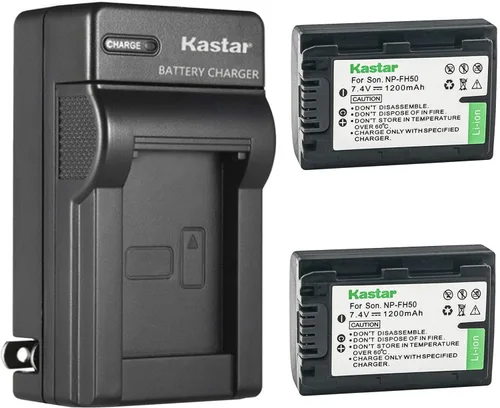 Vista 5 de Kastar Reemplazo del cargador de batería de pared de CA para Sony NP-FH30, NP-FH40, NP-FH50, NP-FH70, NP-FH100, Sony AC-VQH10, BC-TRV, BCTRV, BC-VH1