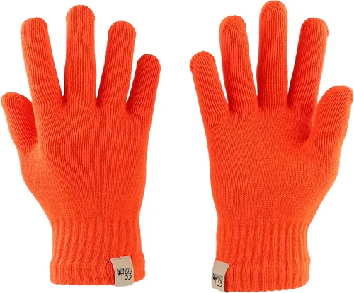 Vista 9 de Minus33 Merino Wool, guantes de lana, con revestimiento, negros Gris ceniza
