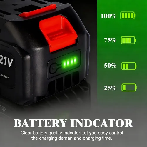 Vista 4 de Batería de iones de litio S7 21V 2.0Ah con indicador LED