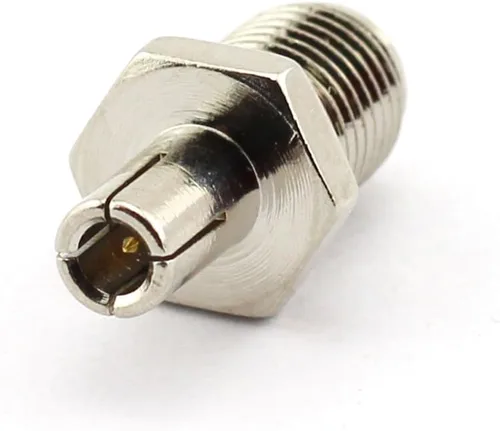 Vista 2 de DGZZI Paquete de 2 adaptadores coaxiales RF SMA a TS9 Conector coaxial Jack RP SMA hembra a TS9 Plata
