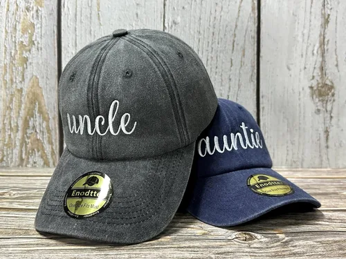Vista 9 de Sombreros bordados para tío tía, abuelo, abuela, mamá, mini